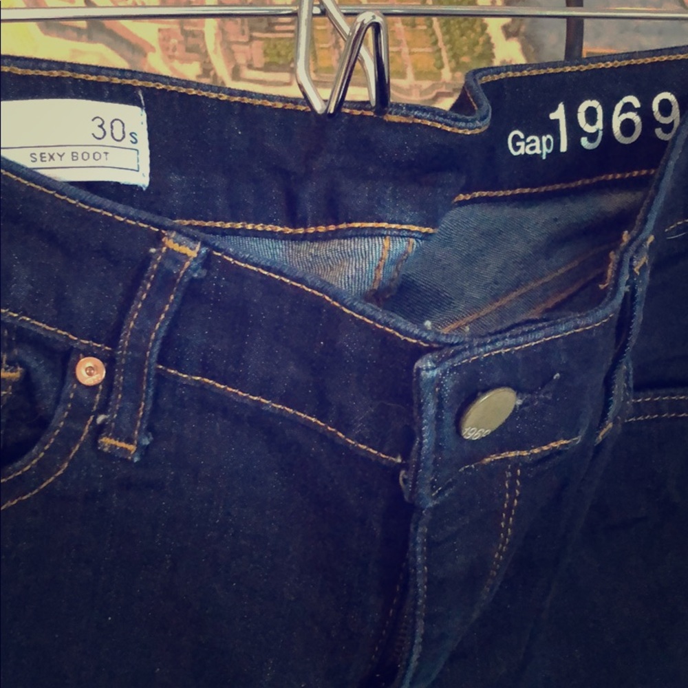 Gap1969 dark wash boot cut jeans size 30s